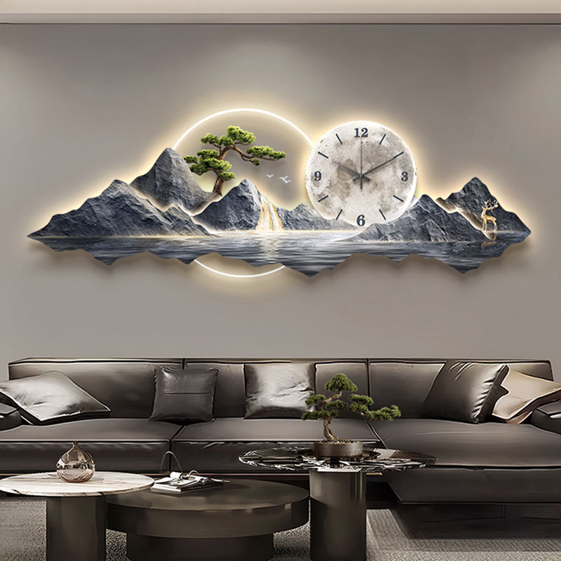 Living Room Wall Clocks Art Mu - Wall Clock Silent ulasan dan harga