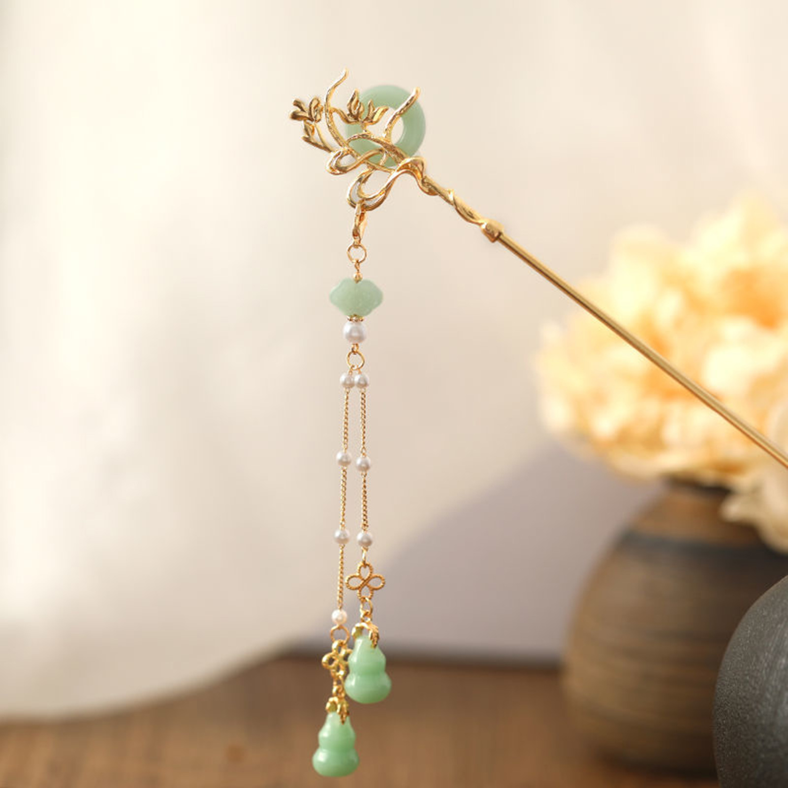 Chinese Style Glass Hairpin Fo - Home Decor Glass ulasan dan harga
