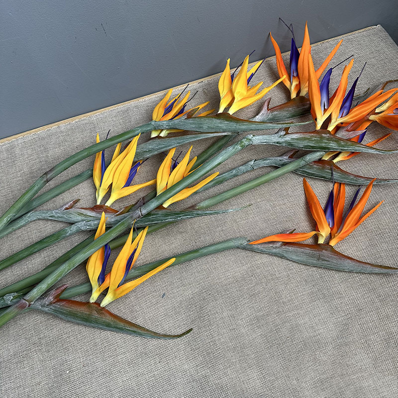 4pcs 97cm Artificial Paradise  - Home Decor Orange ulasan dan harga