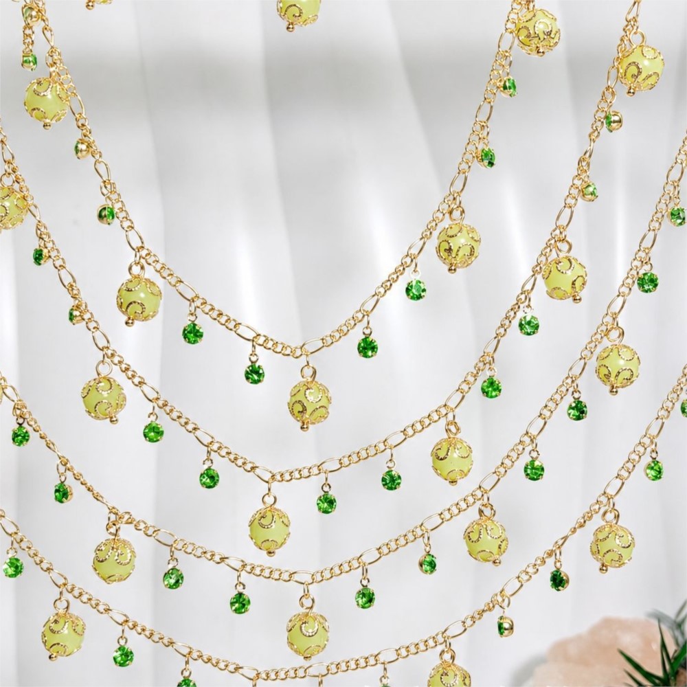 0.5Meter/1Meter Glass Bead Rhi - Home Decor Glass ulasan dan harga
