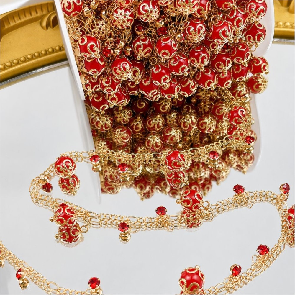 0.5Meter/1Meter Glass Bead Rhi - Home Decor Glass ulasan dan harga