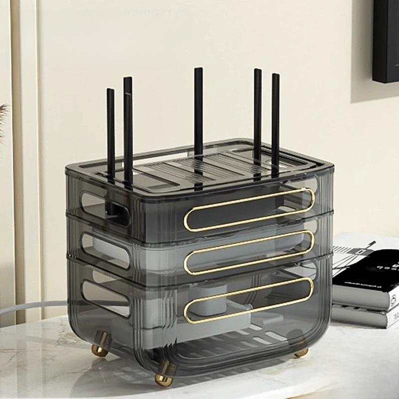 Wireless Router Storage Box TV - Home Decor Organizer ulasan dan harga