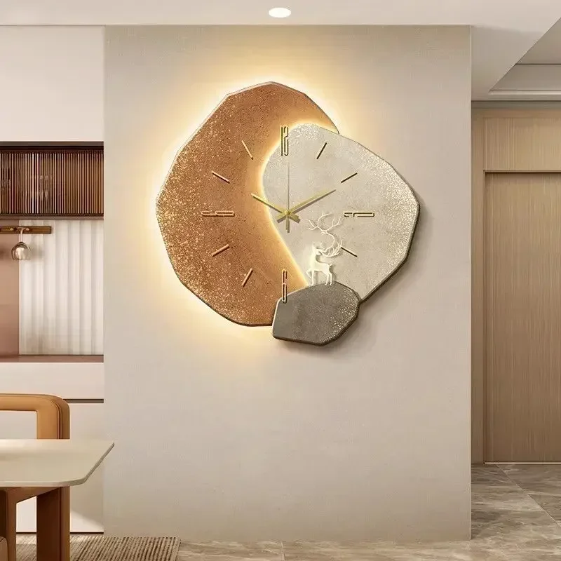 2025 Modern Clock With Light D - Wall Clock Silent ulasan dan harga