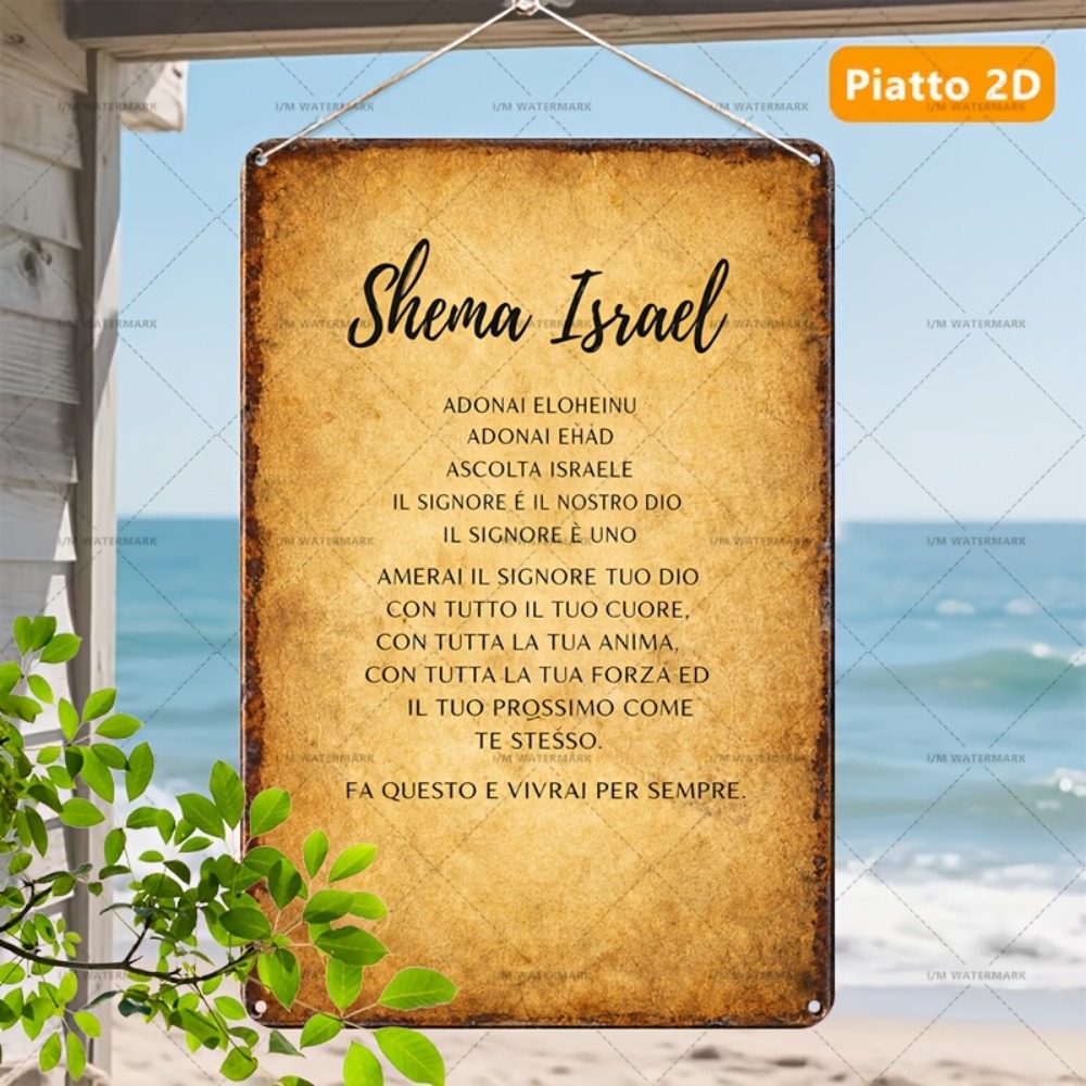 CIFBUY  Hebrew Scripture Alumi - Home Decor Living Room ulasan dan harga