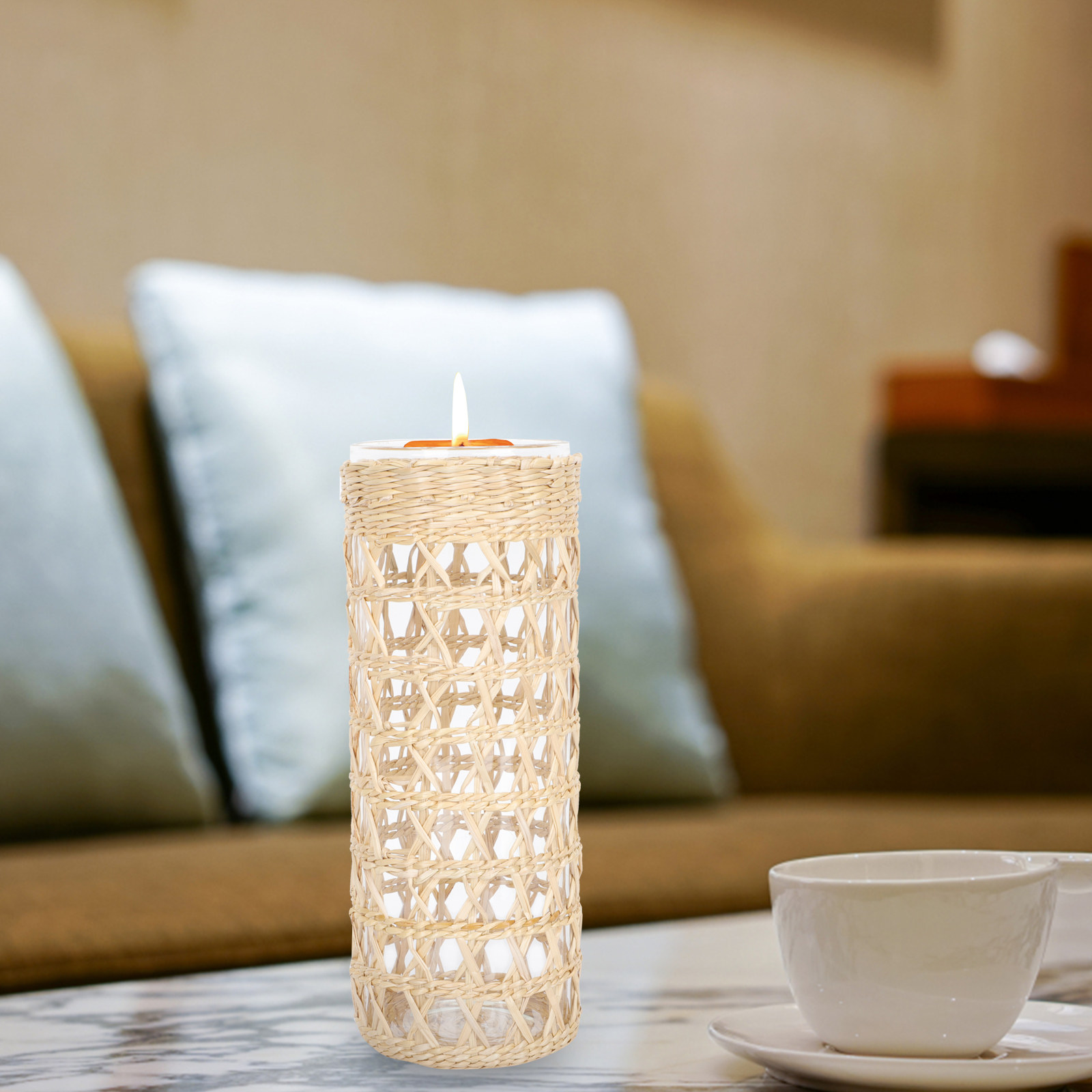 Glass Aromatherapy Cup Straw W - Home Decor Glass ulasan dan harga