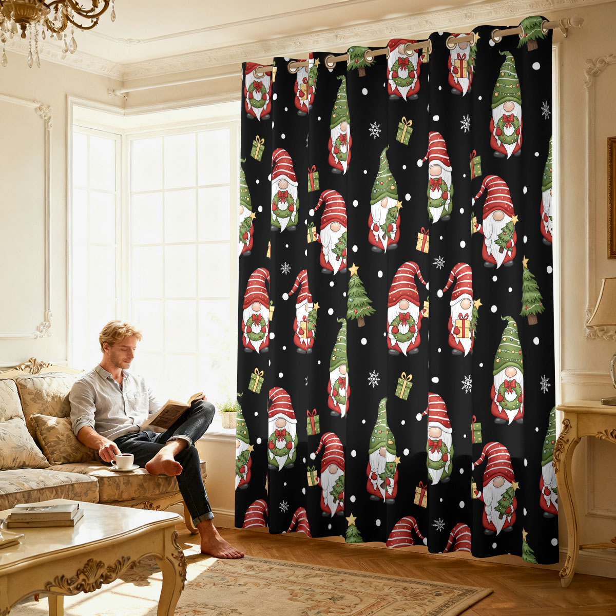 Christmas Dwarf Xmas Tree Gift - Home Decor Curtains ulasan dan harga